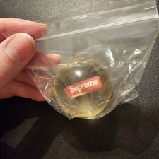 Supreme Rubber Bouncy Super Ball Clear Red Box Logo 3D Look 1.75" FW18 New