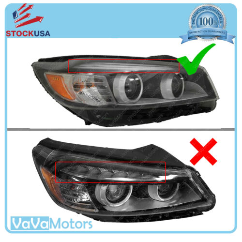 Fits 2016 2017 2018 Kia Sorento Headlight Halogen w/LED Light Bar Passenger Side - Picture 2 of 10
