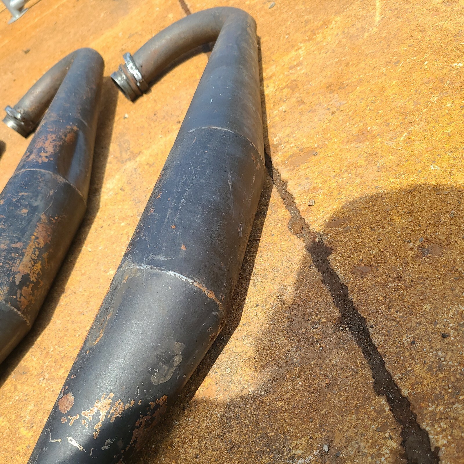 1974 74 Kawasaki H2 KH 750 Mach Exhaust Expansion Pipe Chambers set eBay