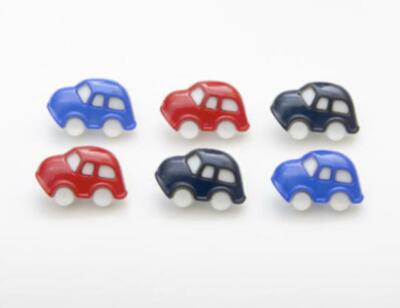 Farbige Autos Schaftknöpfe 20 mm 3 Farben verfügbar Stricken. Babykleidung