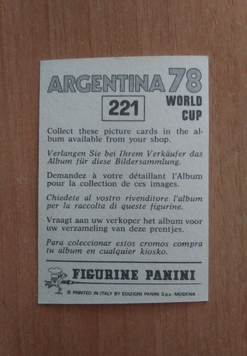 FIGURINE CALCIATORI PANINI ARGENTINA 78 (N. 205-400) SCEGLI DAL MENU A TENDINA - 第 15/201 張圖片