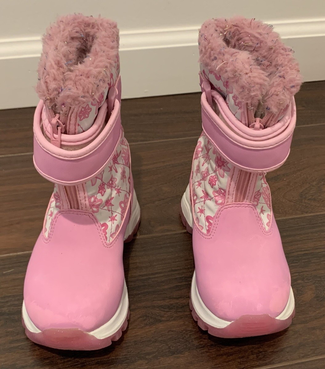 Pink girls snow boots sale