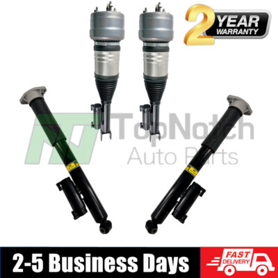 4x Front & Rear Air Suspension Shock Strut Fit Mercedes E Class W213 RWD 2016-