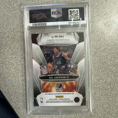 2023-24 Panini Obsidian-Rookie Eruption Autographs #RE-GGJ GG 