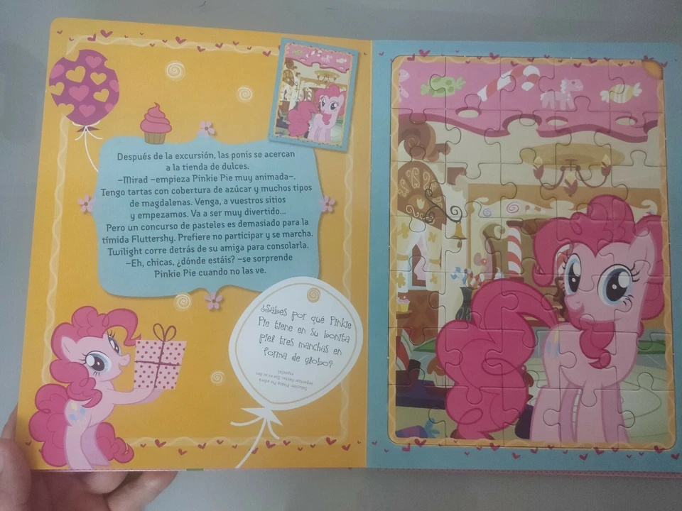 MI LIBRO PUZZLE LITTLE PONY 5 PUZZLES HASBRO - Imagen 4 de 4