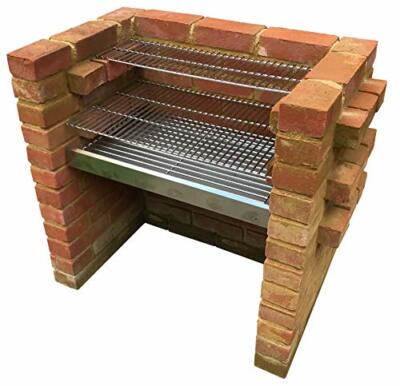 Strapazierfähiges Edelstahl Holzkohle Zum Selbermachen Ziegel BBQ Kit 6 mm & Warmhaltegrill
