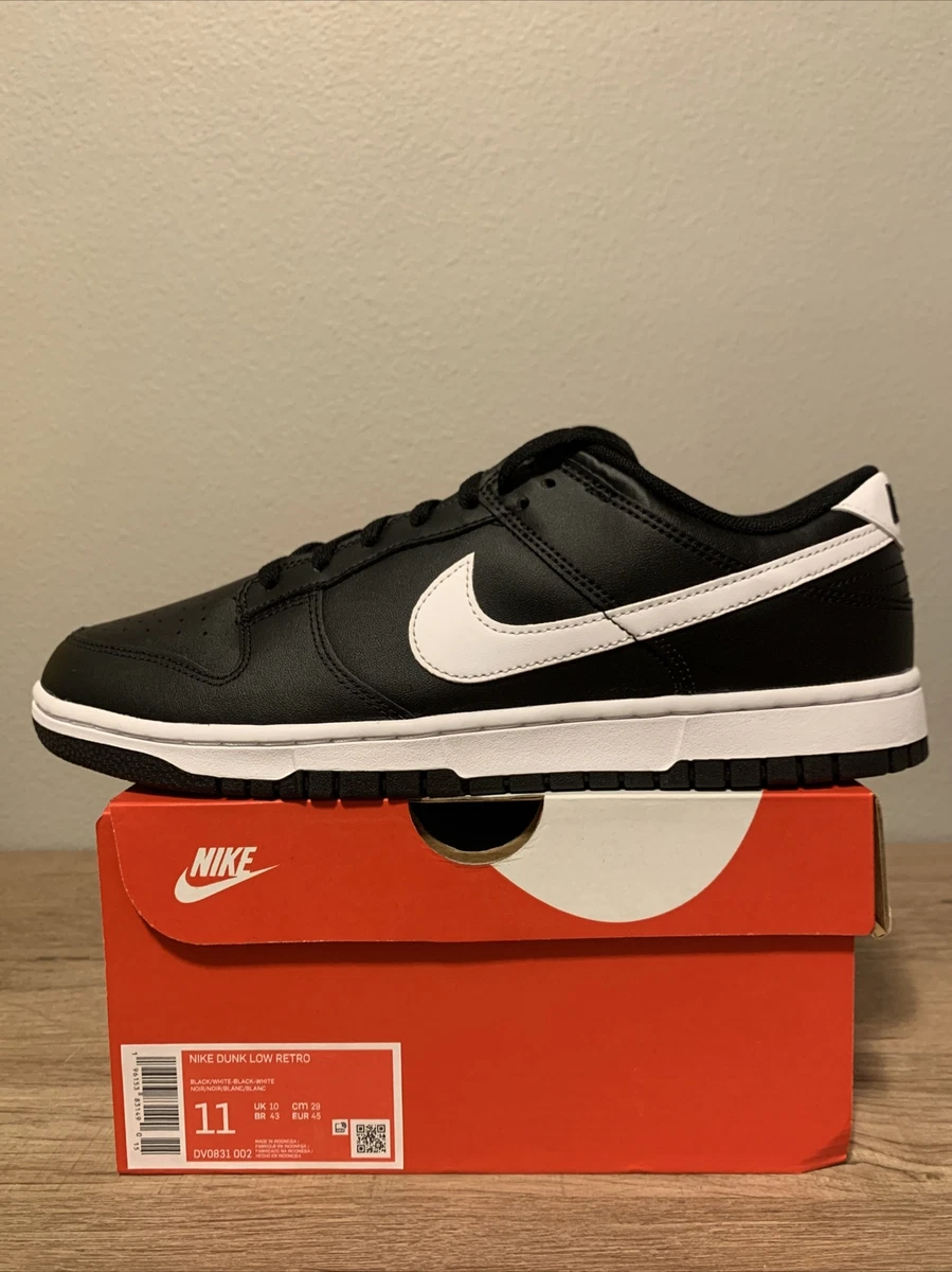 Nike Dunk Low Retro Black Panda 2.0 Black White DV0831 002 NEW Multi Men Sizes
