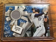 Hunter Dozier Royals 2019 Topps Walmart Holiday Jersey Relic Card