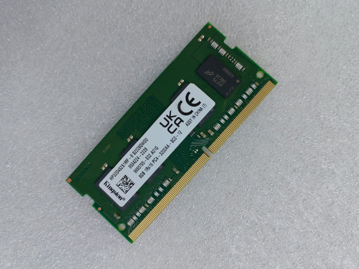 Kingston 8GB DDR4 3200 Laptop SO-DIMM RAM 1Rx16 PC4-25600 for DELL