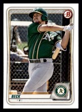 2020 Bowman Prospects #BP-16 Austin Beck Oakland Athletics
