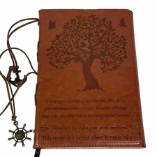 Leather Folio For A Teacher Nautical Charms The World Is A Better Place