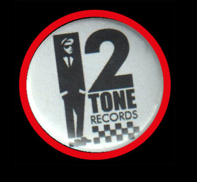 2Tone Records ''BUTTON''Ska/Skin/Reggae/2 Tone/Jamaica/Rudeboy/Anstecker/Black