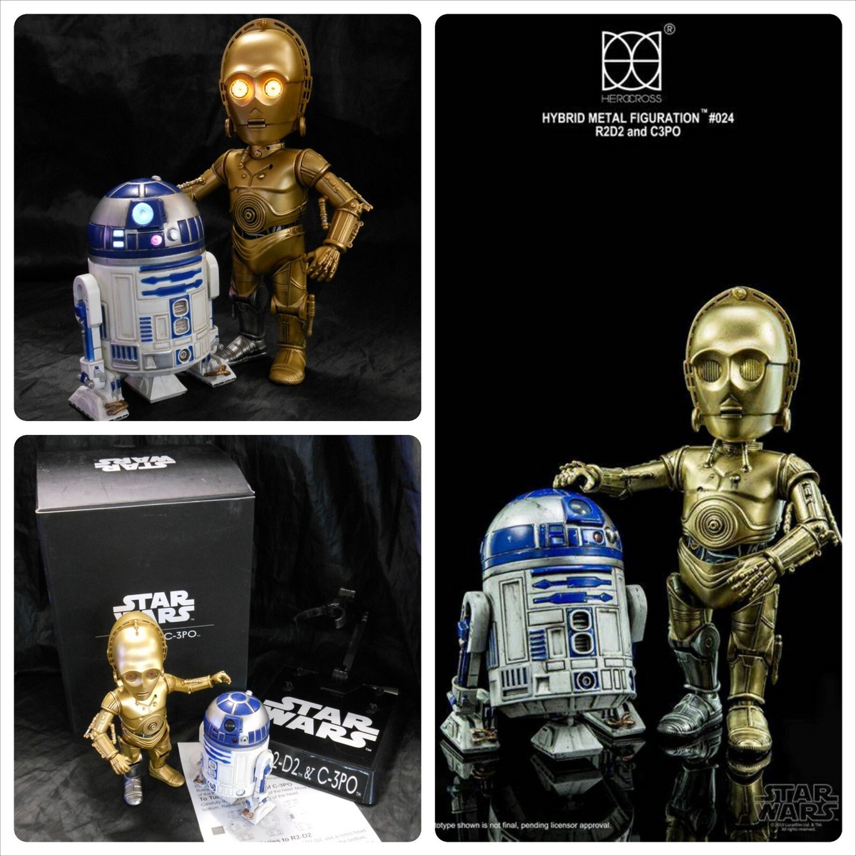 HEROCROSS】新品スターウォーズハイブリッドメタルC-3PO&R2-D2 スター