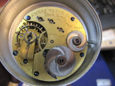 16s Waltham HC button set first run mod 1872 Park Road pocket watch movement