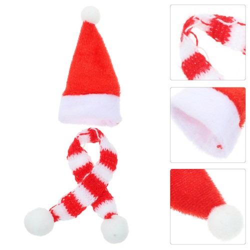 20pcs Lovely Knitted Decor Christmas Ornament Mini Christmas Craft for Dolls