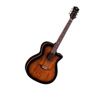 Luna Art Vintage Grand Auditorium Cutaway A/e Guitar - Used
