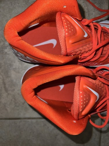 Botines de tiburón Nike Zoom Code Elite 3/4 603369-181 naranja blanco para hombre EE. UU. talla 14 - Imagen 6 de 7