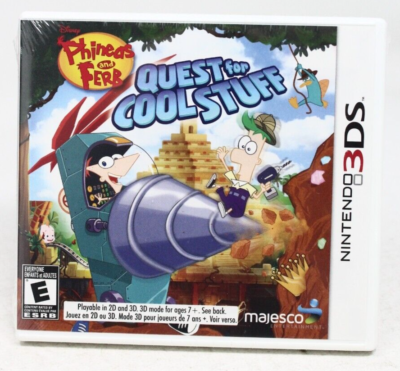 Phineas and Ferb: Quest for Cool Stuff (Nintendo 3DS, 2013) - New