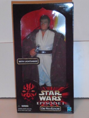 Star Wars OBI-WAN KENOBI 12'' inch figure HASBRO (1999) Episode 1 edition