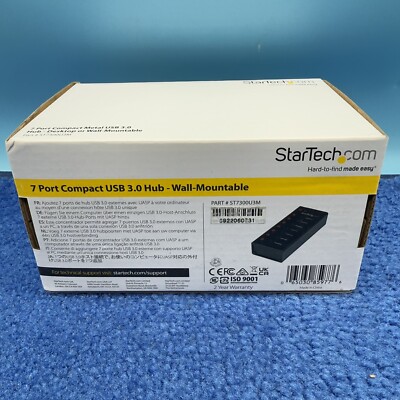 Startech ST7300U3M 7-port USB 3.0 Hub Desktop/Wall-mountable