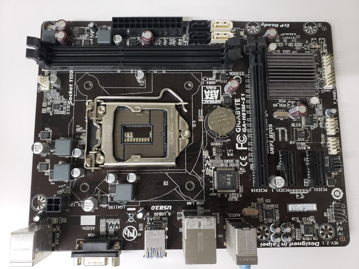 Buy GIGABYTE LGA 1150 Intel H81 mATX Motherboards Ga-h81m-s1