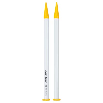 14  Knitting Needles Size US 35 (19mm) Jiffy By Susan Bates  Luxite  Plastic