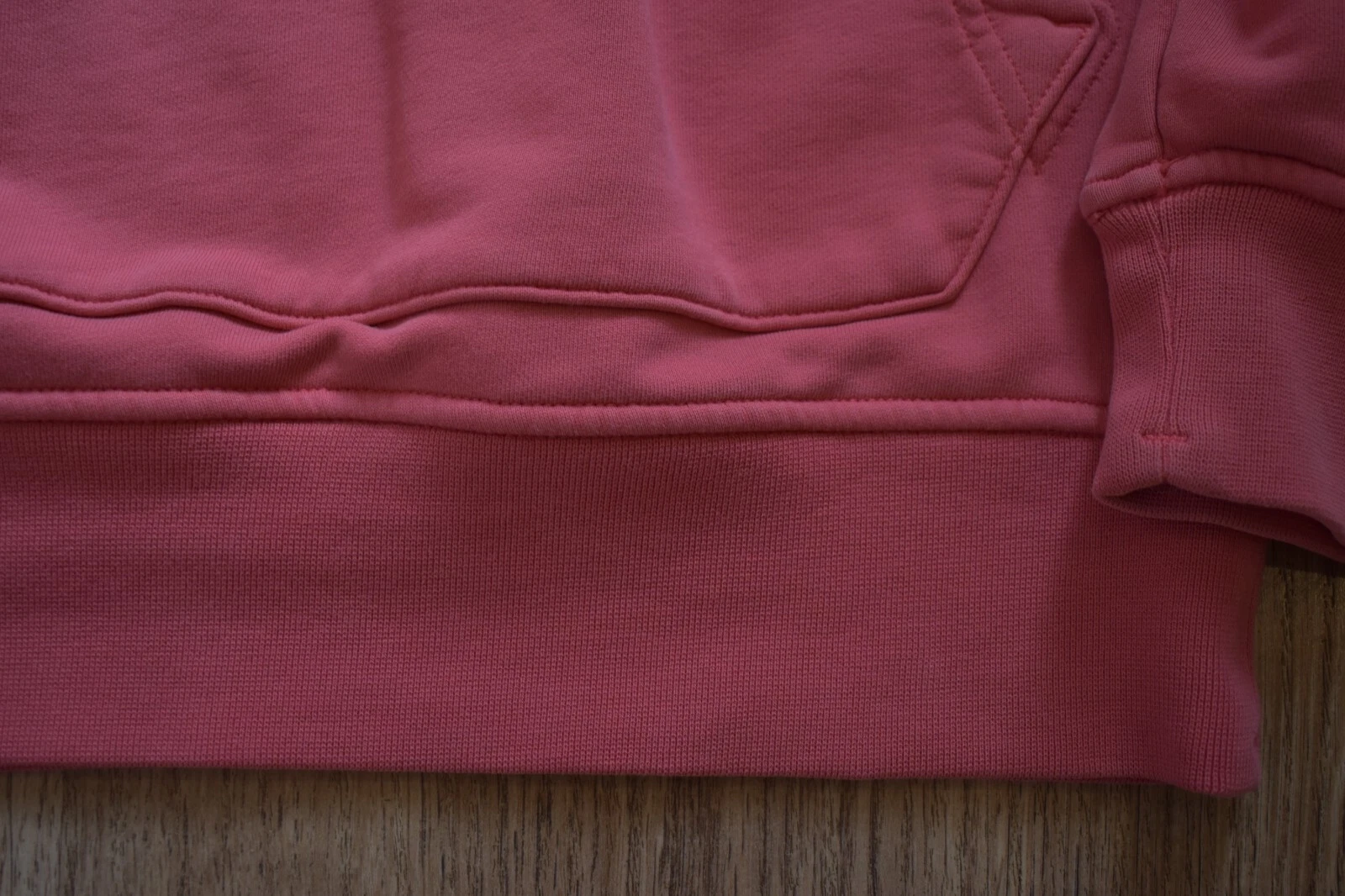 STONE ISLAND ROSA PULLOVER FELPA CON CAPPUCCIO ORIGINALE TAGLIA L PATCH UOMO