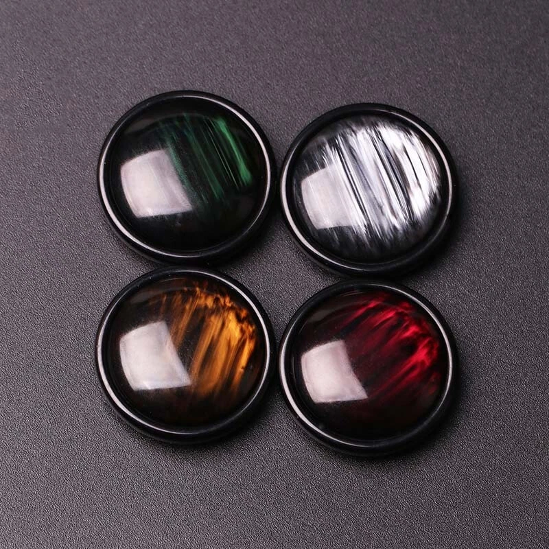 6pcs Resin Buttons Round Shank Button for Jacket Trench Coat Sewing Clothing - Image 4 of 4