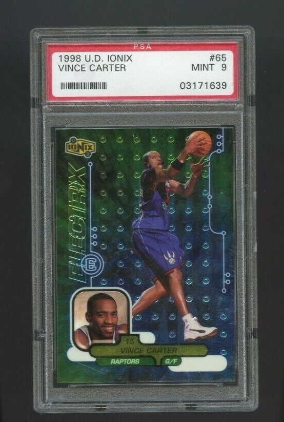1998-99 UD Vince Carter Ionix #65 ROOKIE PSA 9 | eBay