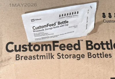 (Lot of 50) Abbott Breast Milk Storage Bottles 4 oz Custom Feeding Bottles 60mL
