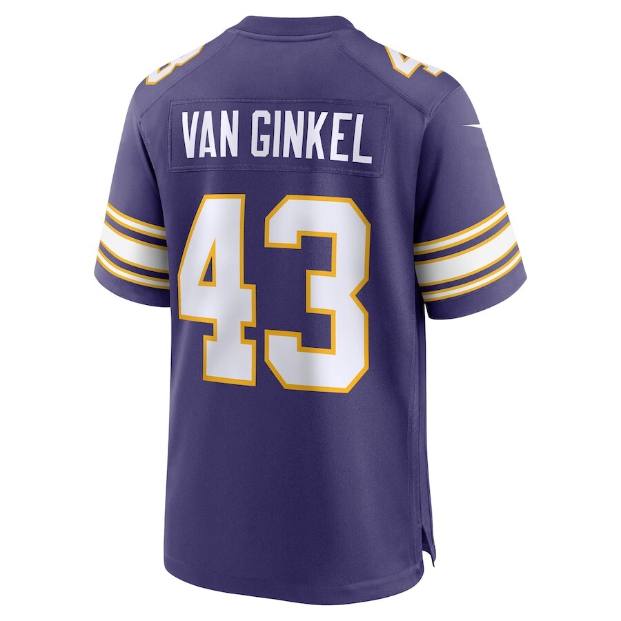 Minnesota Vikings Andrew Van Ginkel #43 Nike Purple Classic 2025