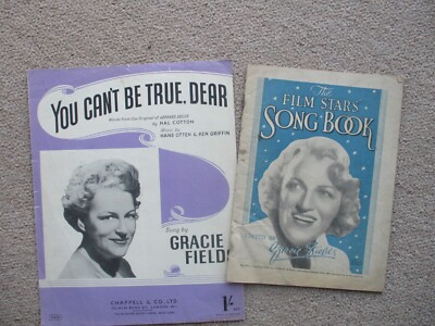Gracie Fields. You Can't Be True Dear.  Noten.  Plus Filmstar Liederbuch