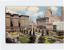 Postcard Union Square San Francisco California USA