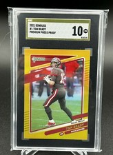 2021 Panini Donruss Tom Brady Premium Gold Holo #1 SGC Pristine 10 Holo