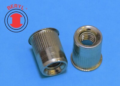TSSS632, SFK Steel Rivet Nut Rivnut Insert Nutsert - #6-32- 25pcs