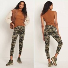 NWT Anthropologie Pilcro High Rise Skinny Button Fly Corduroy Pants Floral Camo