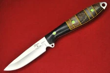 Busse Custom Short 3.35" Elmax Steak Knife .094" Elmax Blade G-rexed Mixed Wood 