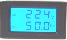 Digital AC Voltmeter AC 80-300V Frequency Counter 45.0-65.0Hz LCD Display Voltag