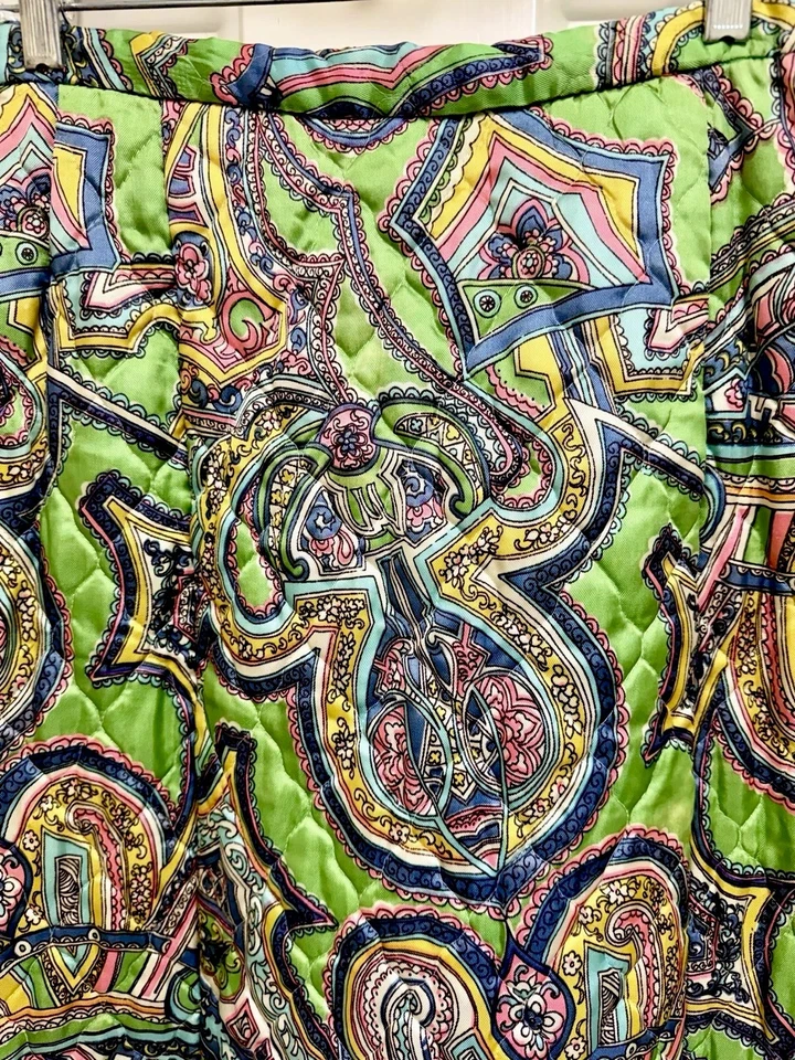 Maxi Falda Acolchada Vintage Años 70 Talla 16 Rara Lane Bryant Alta Más de 5'7" Tienda Mod Foto 4 de 4