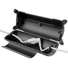 Restmo Outdoor Waterproof Connection Box, Electrical Extension Cord Cover, Black