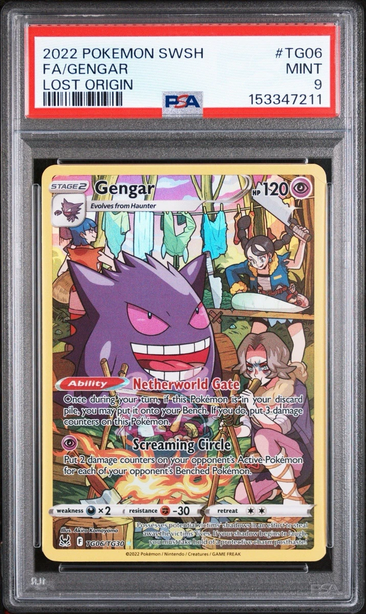 Gengar Pokémon TCG Professional Sports Authenticator (PSA) Grade 9