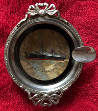 R.M.S. Franconia - Cunard Line - Small Butterfly-Wing Ash Tray - Maritime