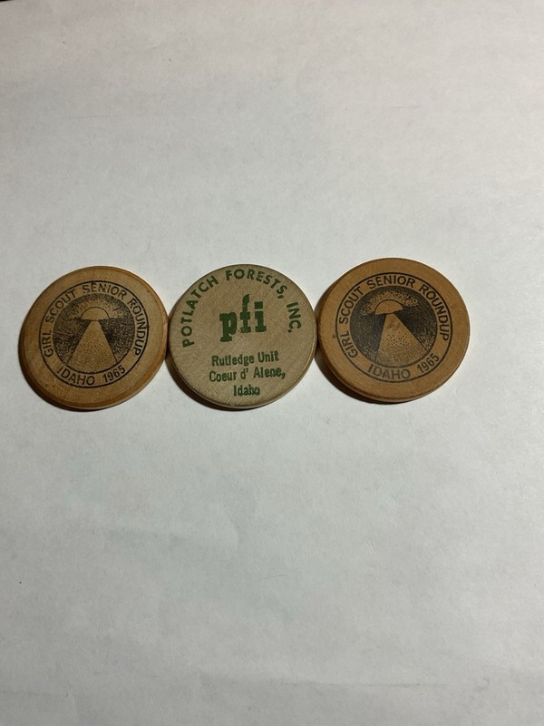 Coeur d’ Alene Idaho Wooden Nickels