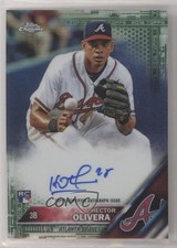 2016 Topps Chrome Rookie Green Refractor 27/99 Hector Olivera #RA-HOL Auto o0e