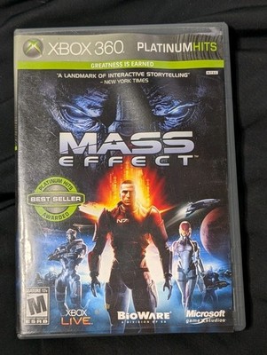 Mass Effect Xbox 360 Game RPG Platinum Hits 2009 Original CIB Tested