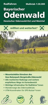 Radfahren, Bayerischer Odenwald / Hessischer Odenwald-Ost und Maintal 1:30.000