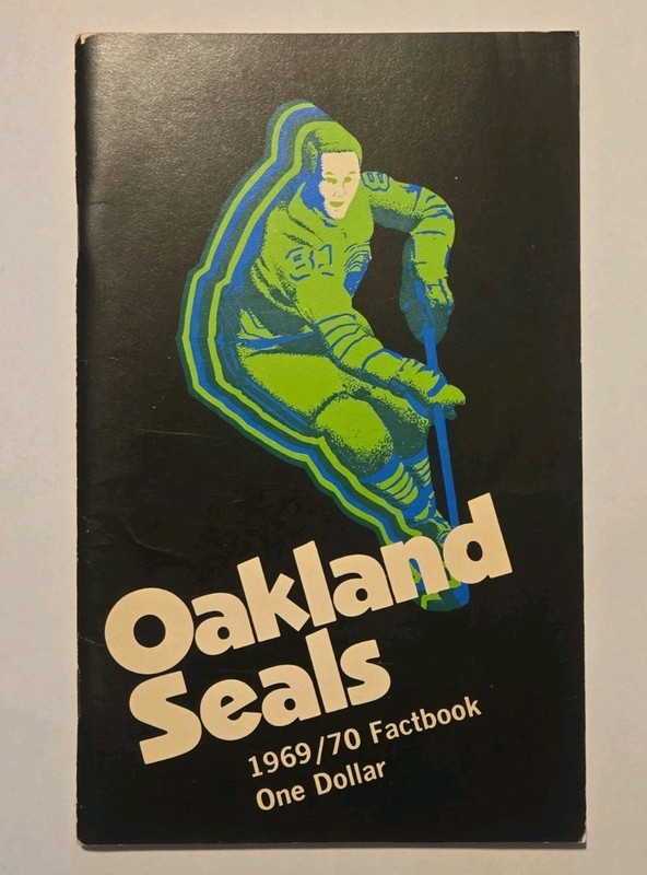 Rare Vintage Oakland Seals Hockey 1969-70 Fact Book Media Guide NHL Gene Ubriaco