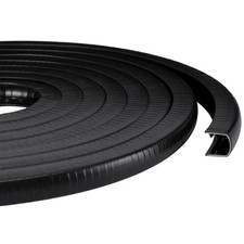 20ft U-Shape Edge Trim Fits 1/2" Edge, Rubber Strip for Edges Protector, Blac...