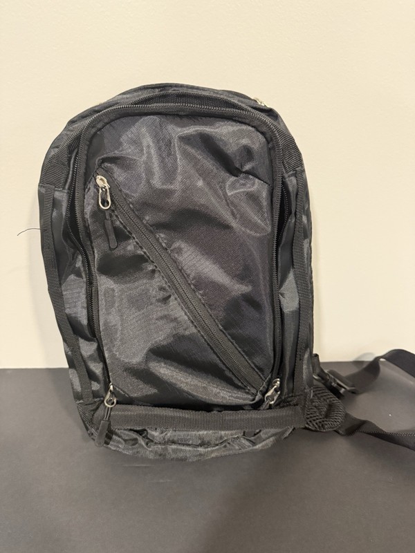 Black Tactical Sling Bag Crossbody Shoulder Pack EDC Organizer Travel Utility