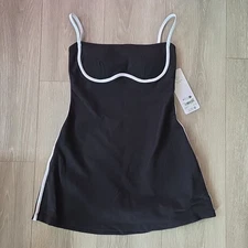 Alo Yoga Airbrush Streamlined Dress Size S Black 